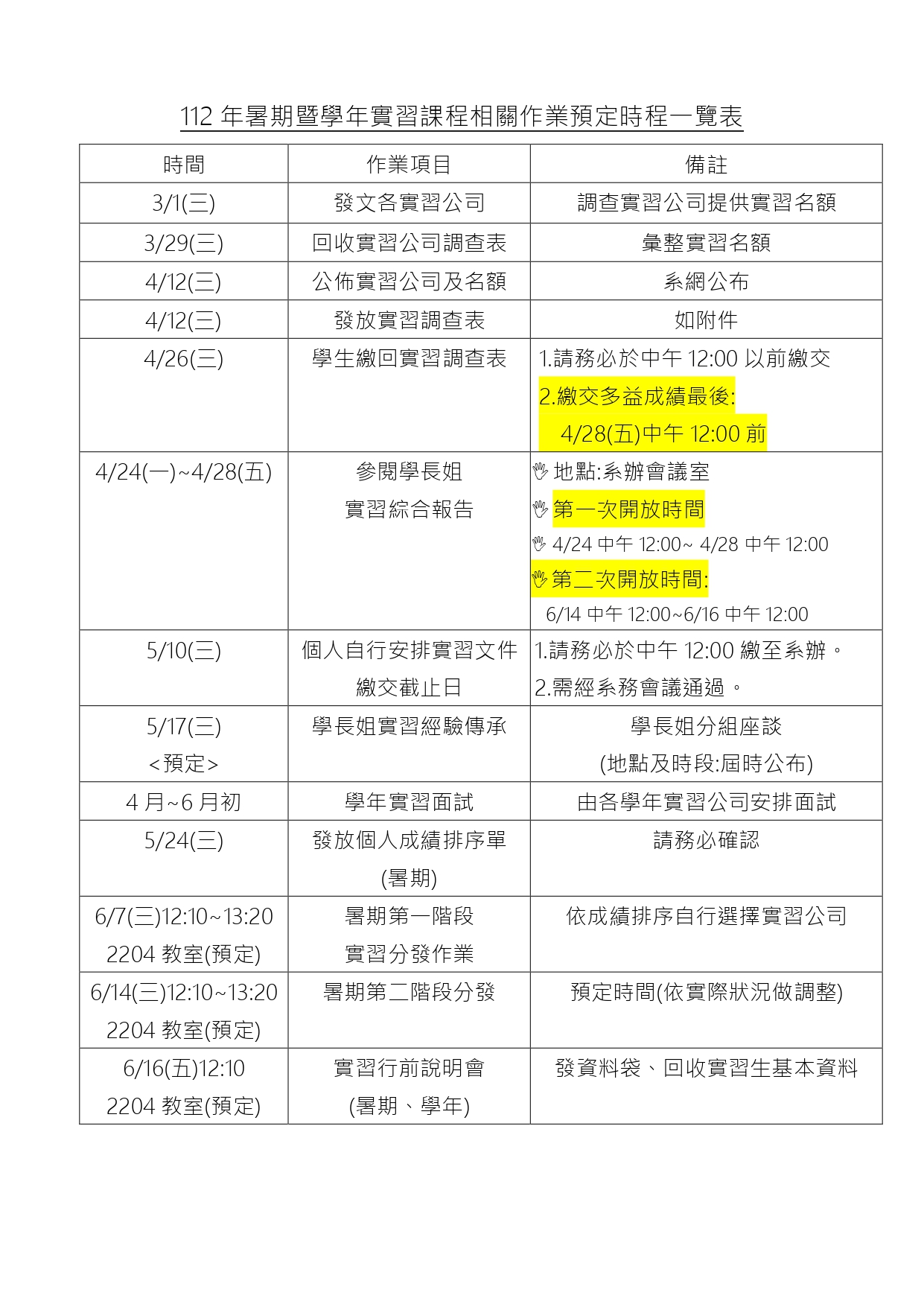 112年職場實習課程相關作業預定時程一覽表_page-0001